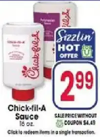 Jewel-Osco Chick-fil-A Sauce offer