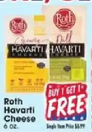 Jewel-Osco Roth Havarti Cheese offer