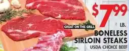 Compare Foods Boneless Sirloin Steaks offer
