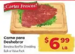 Supermercado El Rancho Boneless Beef for Shredding offer