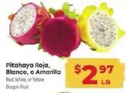 Supermercado El Rancho Pitahaya Roja, Blanca, o Amarilla offer