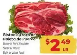 Supermercado El Rancho Bistec o Trozo de Paleta de Puerco offer