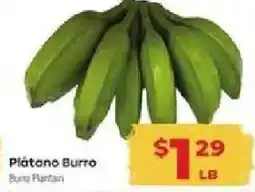 Supermercado El Rancho Burro Plantain offer