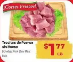 Supermercado El Rancho Boneless Pork Stew Meat offer