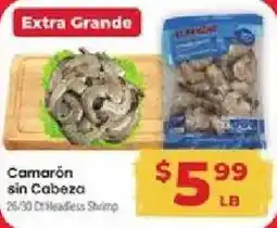 Supermercado El Rancho Camarón sin Cabeza offer