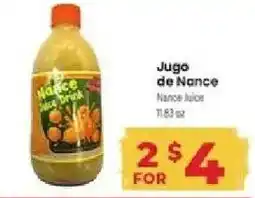 Supermercado El Rancho Nance Juice offer