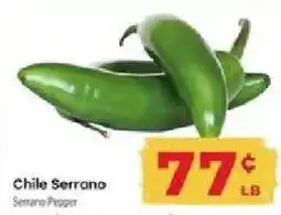 Supermercado El Rancho Chile Serrano offer