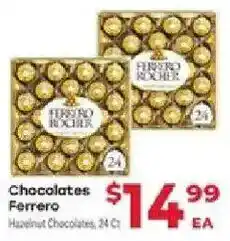Supermercado El Rancho Ferrero chocolates offer