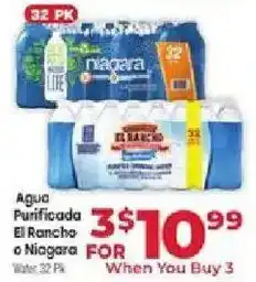 Supermercado El Rancho Niagara Water offer
