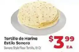 Supermercado El Rancho Sonora Style Flour Tortilla offer