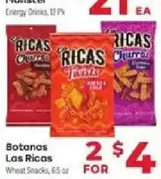 Supermercado El Rancho Botanas Las Ricas Wheat Snacks offer
