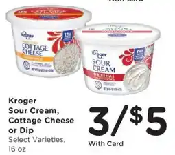 Fry's Kroger sour cream, cottage cheese or dip offer