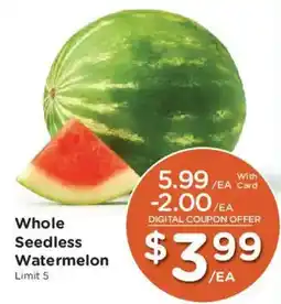 Fry's Whole Seedless Watermelon offer