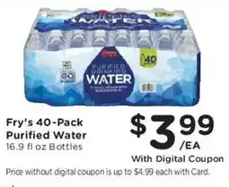 Fry's Fry's 40-Pack Purified Water offer