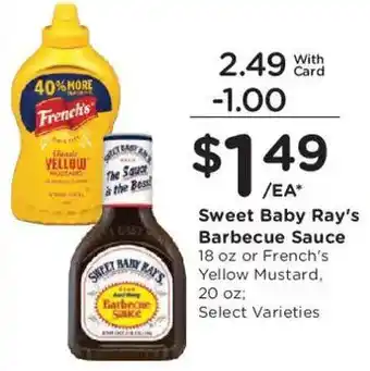 Fry's Sweet Baby Ray's Barbecue Sauce offer