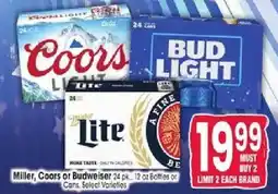 Jewel-Osco Miller, Coors or Budweiser offer