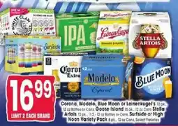 Jewel-Osco Corona, Modelo, Blue Moon or Leinenkugel's offer
