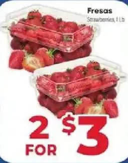 Supermercado El Rancho Fresas Strawberries offer