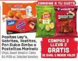 Supermercado El Rancho Papitas Lay's, Sabritas, Testigos, Pan Dulce Bimbo o Postalitos Marinela offer