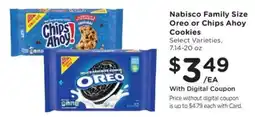 Fry's Nabisco Family Size Oreo or Chips Ahoy Cookies offer