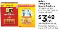 Fry's Nabisco family size snack crackers offer
