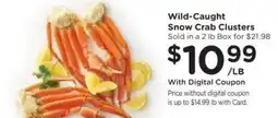 Fry's Wild-Caught Snow Crab Clusters offer