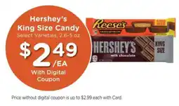 Fry's Hershey's king size candy offer