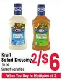 Jewel-Osco Kraft Salad Dressing offer