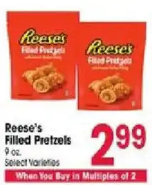 Jewel-Osco Reese's Filled Pretzels offer
