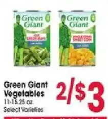 Jewel-Osco Green Giant Vegetables offer