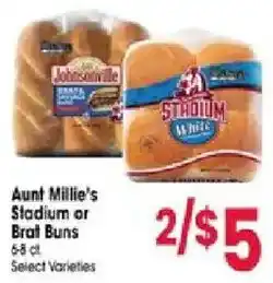 Jewel-Osco Aunt Millie's Stadium or Bra t Buns offer