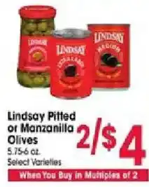 Jewel-Osco Lindsay Pitted or Manzanilla Olives offer