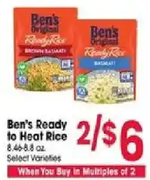 Jewel-Osco Ben's Ready to Heat Rice offer