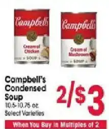Jewel-Osco Campbell's Condensed Soup offer