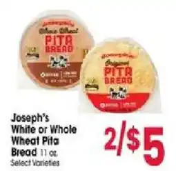 Jewel-Osco Joseph's White or Whole Wheat Pita Bread offer