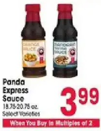 Jewel-Osco Panda Express Sauce offer