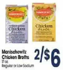 Jewel-Osco Manischewitz Chicken Broths offer