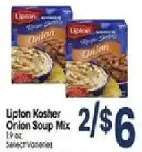 Jewel-Osco Lipton Kosher Onion Soup Mix offer