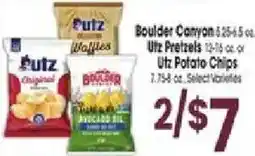 Jewel-Osco Boulder Canyon Utz Pretzels or Utz Potato Chips offer