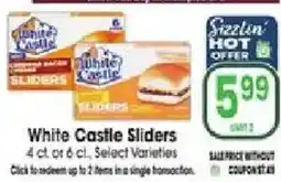 Jewel-Osco White Castle Sliders offer