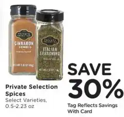 Fry's Private Selection Spices offer