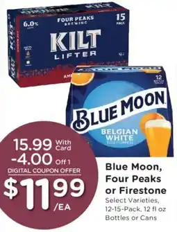 Fry's Blue Moon, Four Peaks or Firestone offer