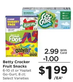 Fry's Betty Crocker Fruit Snacks offer