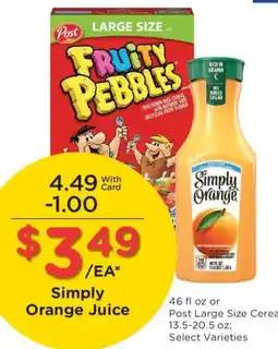 Fry's Simply Orange Juice offer