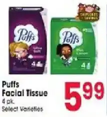 Jewel-Osco Puffs Facial Tissue offer