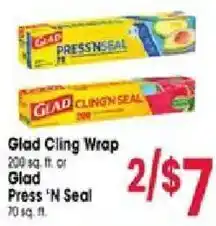 Jewel-Osco Glad Cling Wrap or Glad Press 'N Seal offer