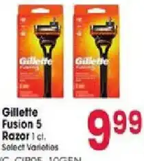 Jewel-Osco Gillette Fusion 5 Razor offer