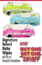 Jewel-Osco Signature Select Baby Wipes offer