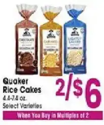 Jewel-Osco Quaker rice cakes offer