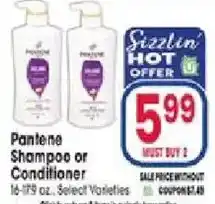 Jewel-Osco Pantene Shampoo or Conditioner offer